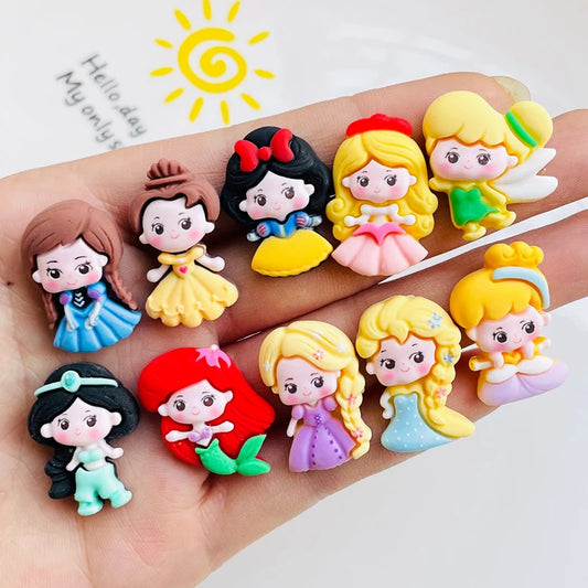 10 Décorations Kawaii Princesse en Résine