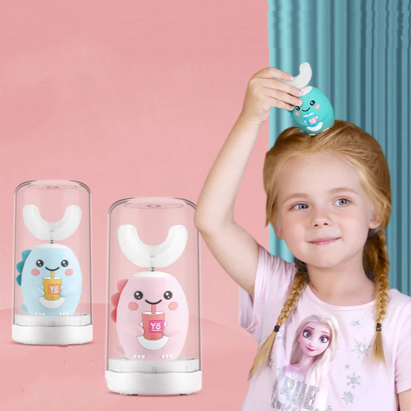 Brosse à dents électrique en U pour enfants