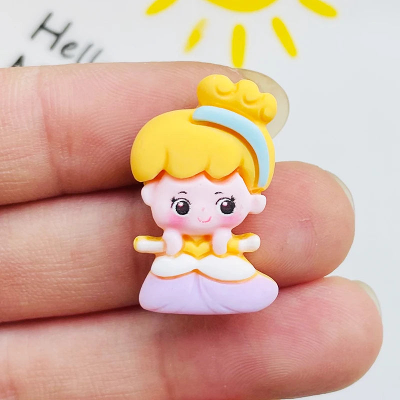 10 Décorations Kawaii Princesse en Résine