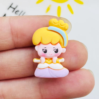 10 Décorations Kawaii Princesse en Résine
