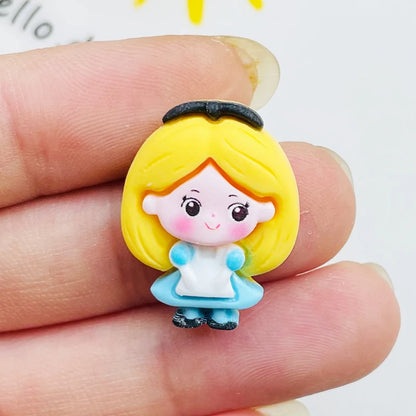 10 Décorations Kawaii Princesse en Résine