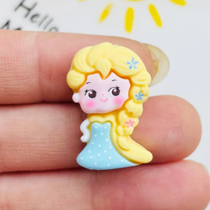 10 Décorations Kawaii Princesse en Résine