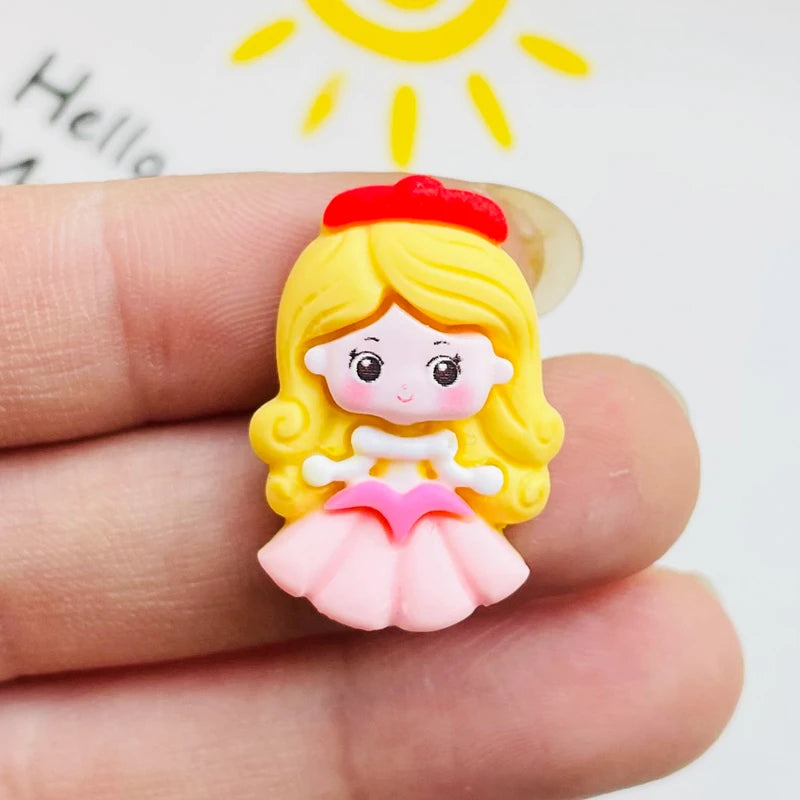 10 Décorations Kawaii Princesse en Résine