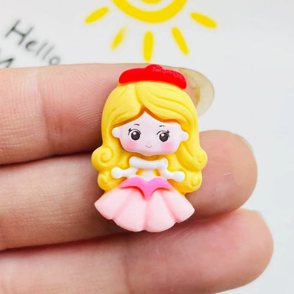 10 Décorations Kawaii Princesse en Résine