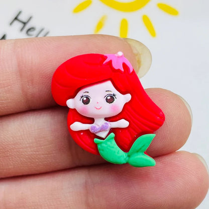 10 Décorations Kawaii Princesse en Résine